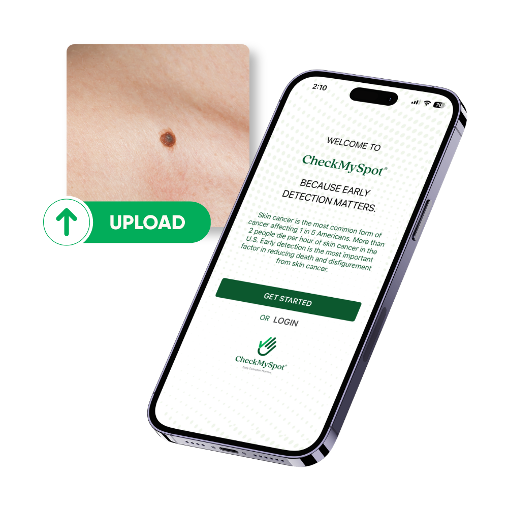 User submitting skin photos